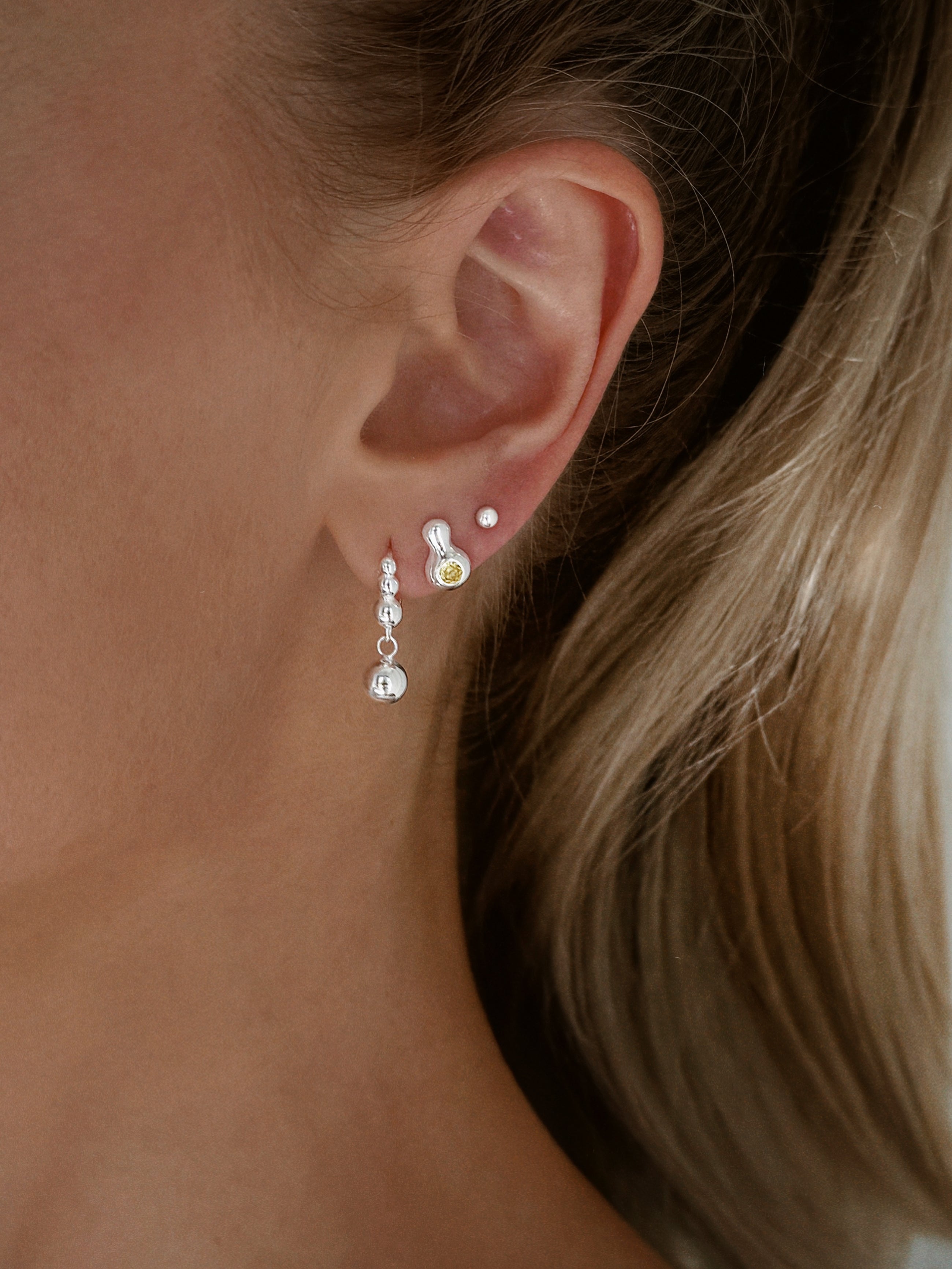 CALABASH STUDS • LEMON