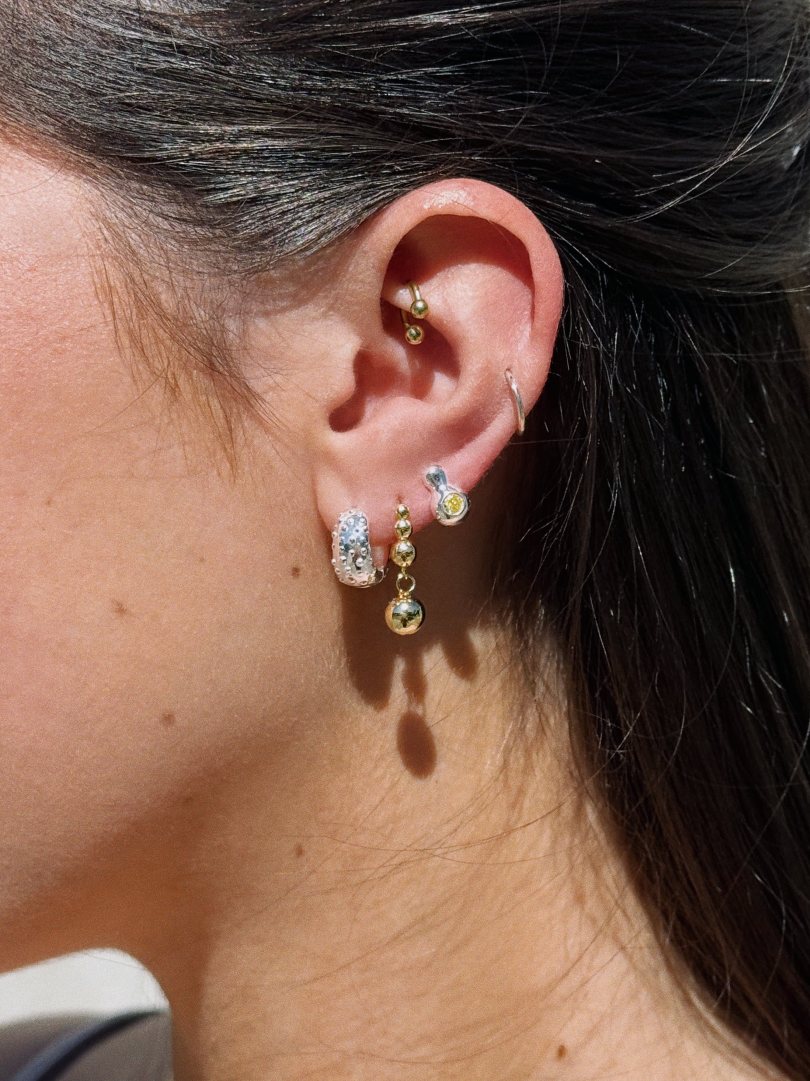 CALABASH STUDS • LEMON