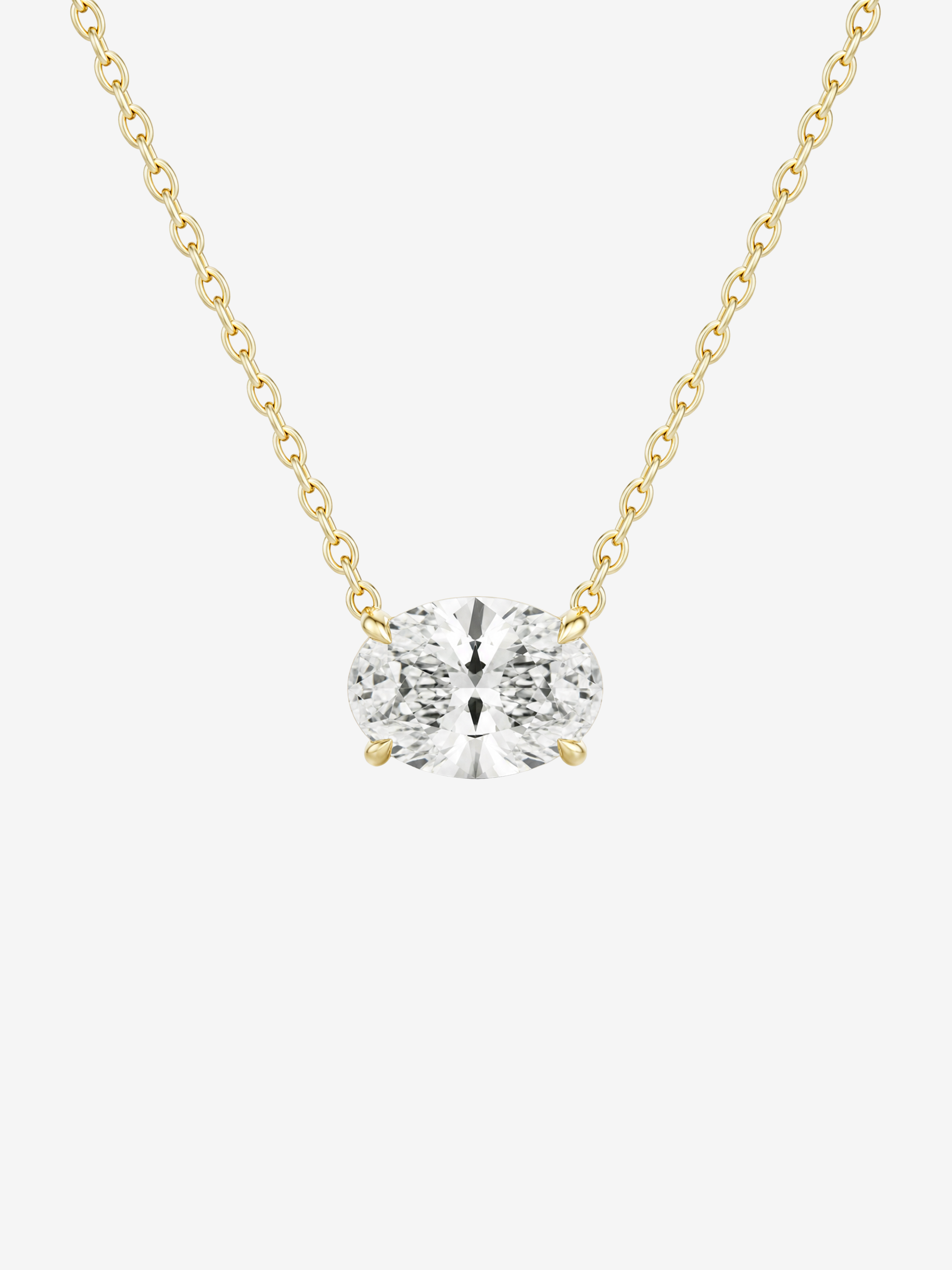 CLYDE 2CT OVAL NECKLACE