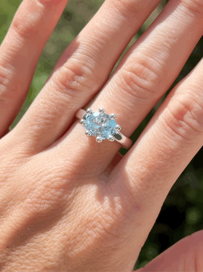 SODA RING • AQUAMARINE