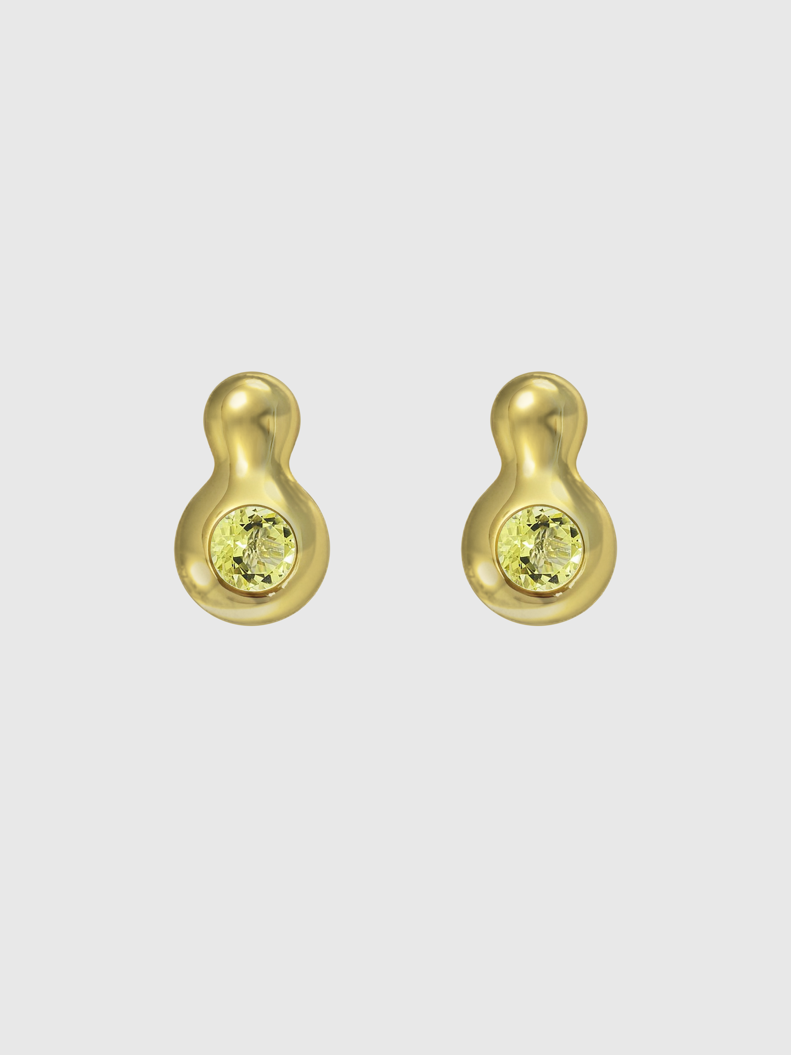 CALABASH EARRINGS • LIME