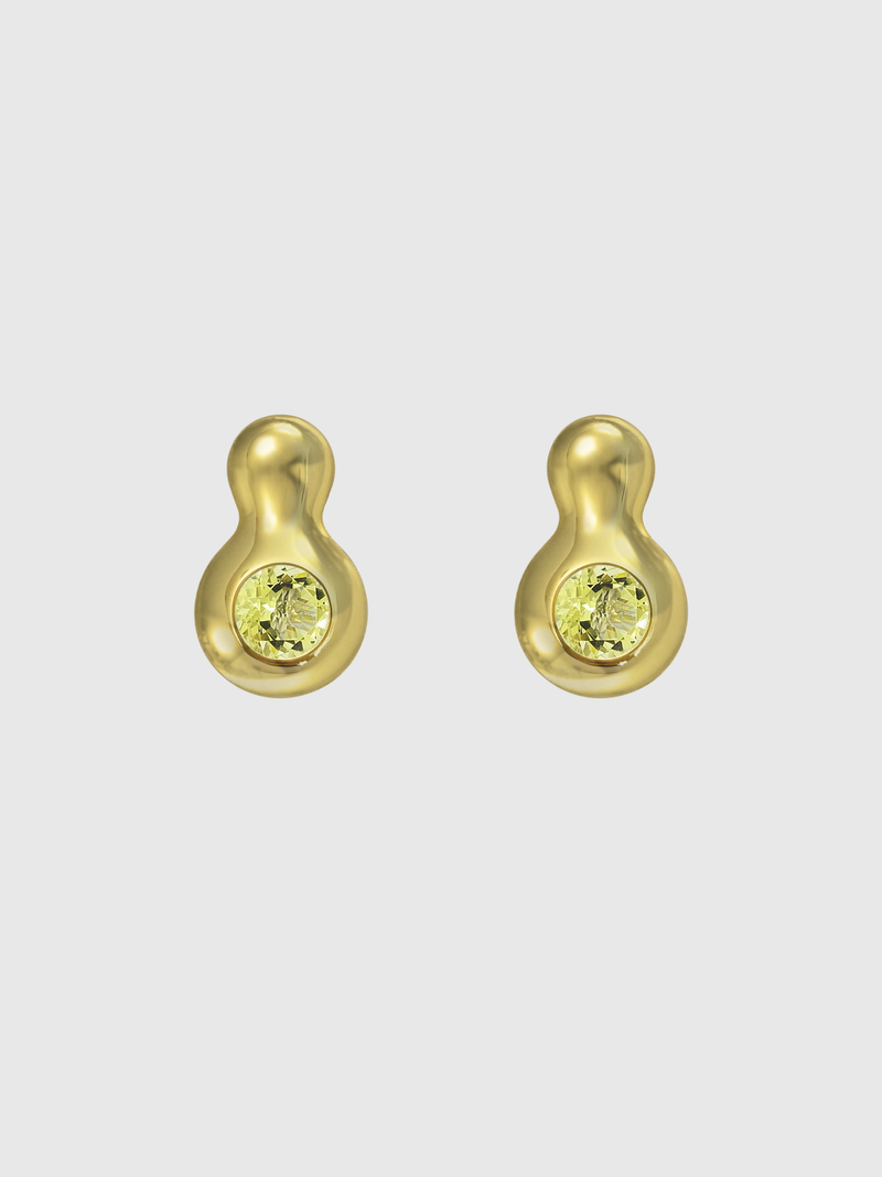 CALABASH EARRINGS • LIME