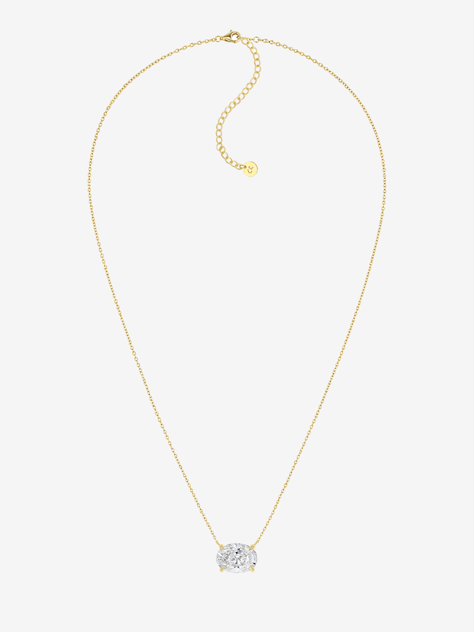 CLYDE 2CT OVAL NECKLACE