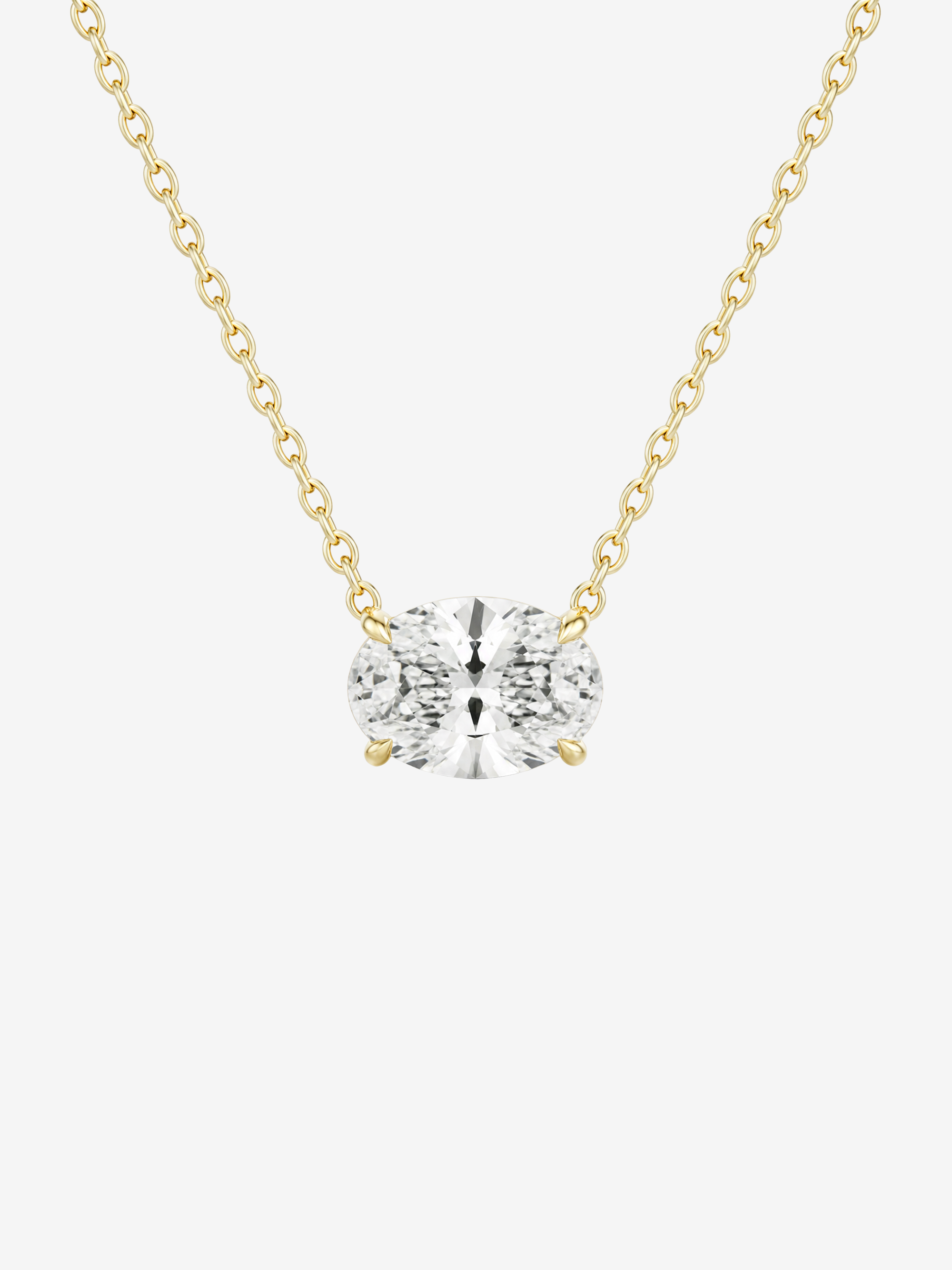 CLYDE 2CT OVAL NECKLACE