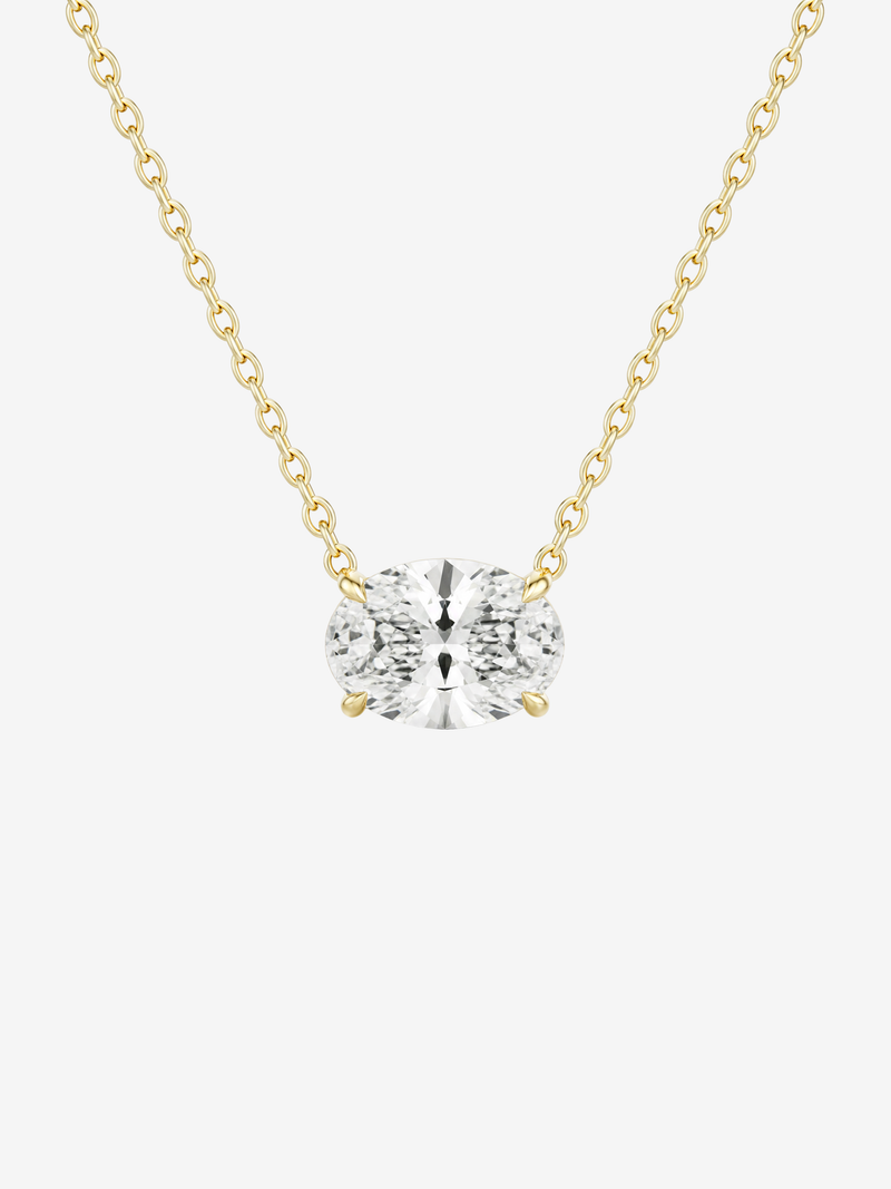 CLYDE 2CT OVAL NECKLACE