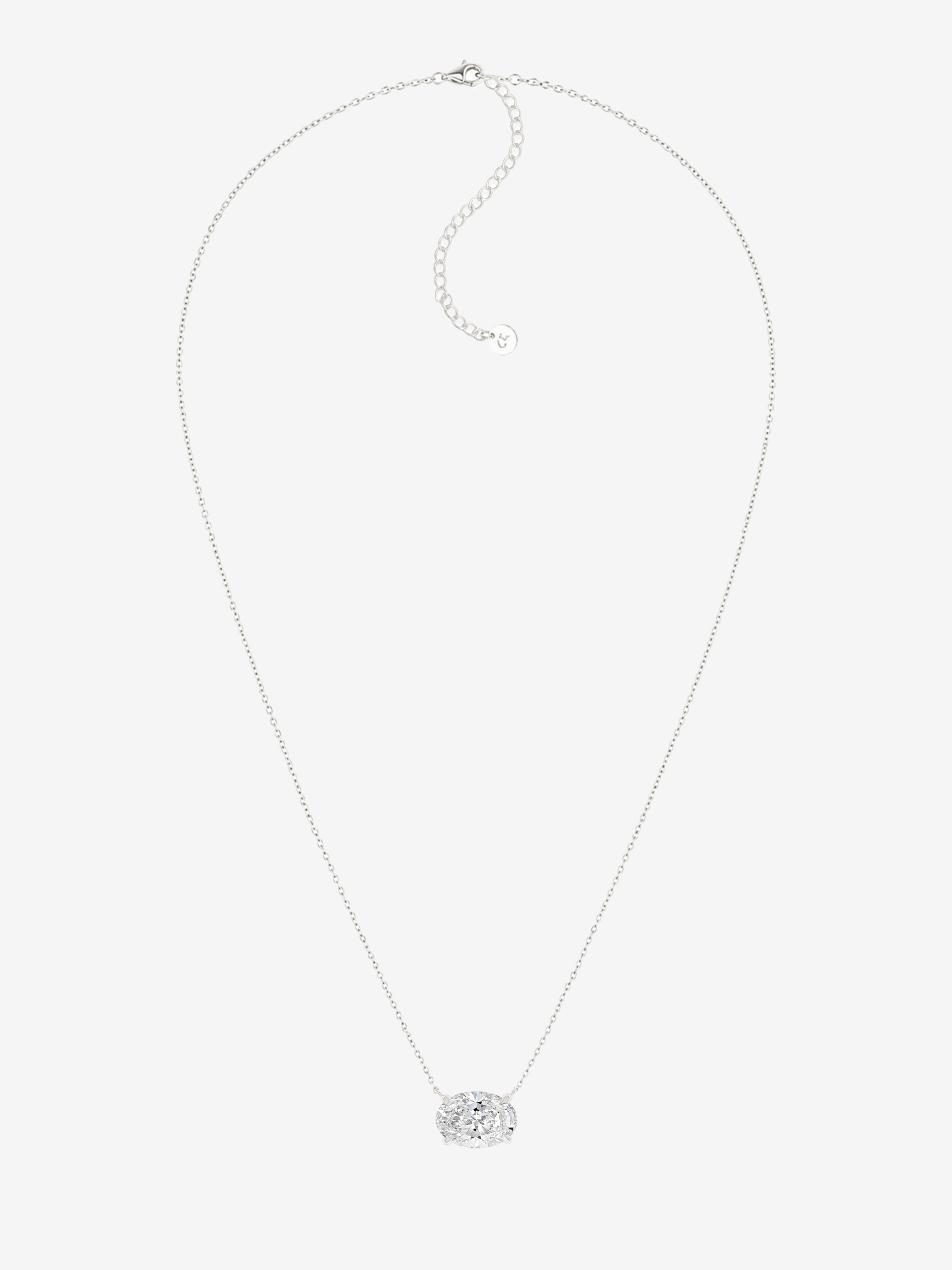 CLYDE 2CT OVAL NECKLACE