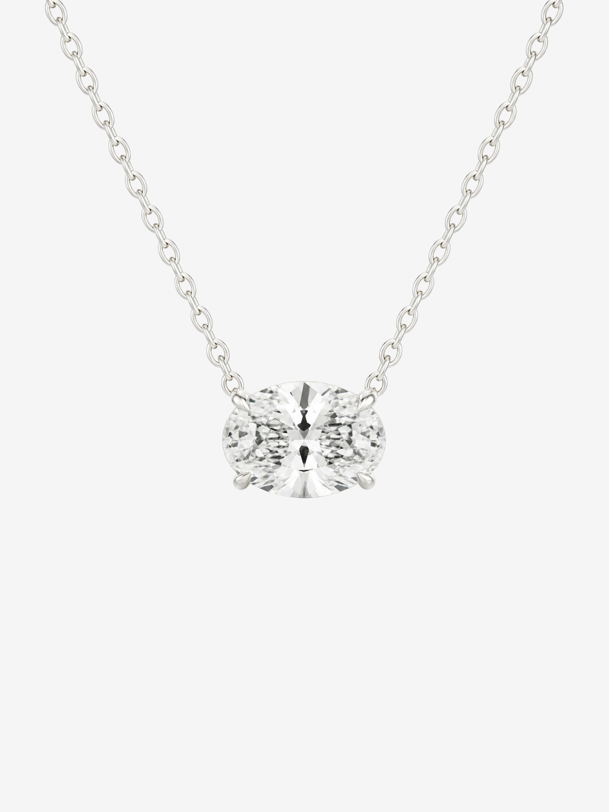 CLYDE 2CT OVAL NECKLACE