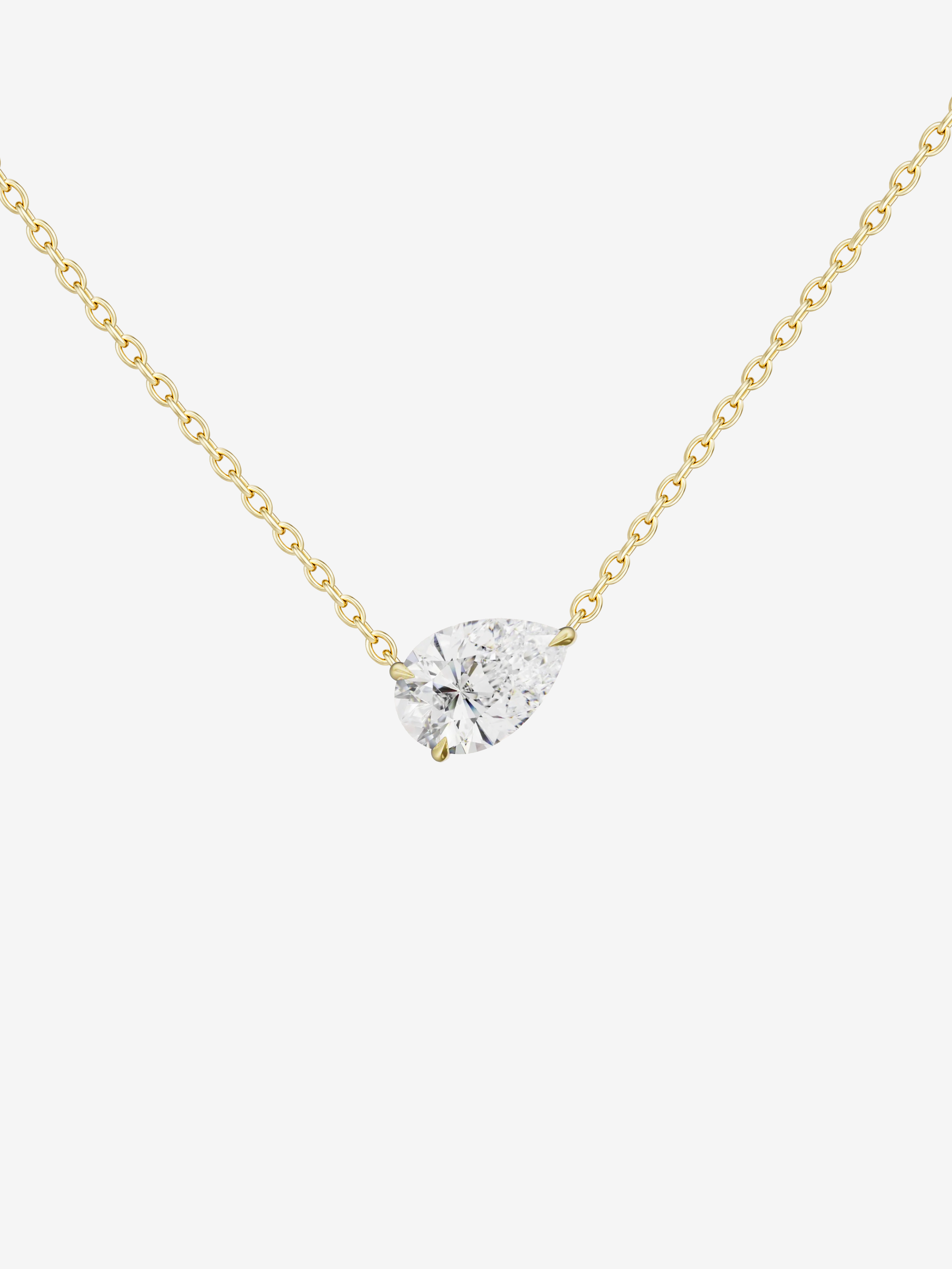 VALE 1CT PEAR NECKLACE