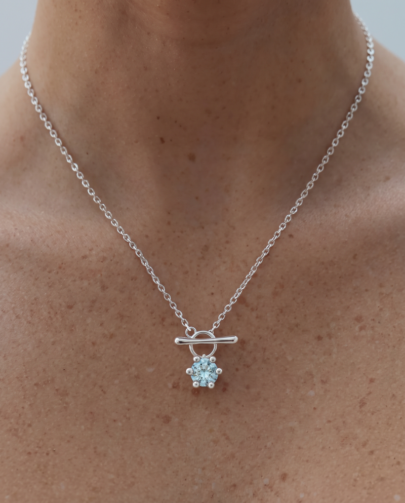 SODA NECKLACE • AQUAMARINE